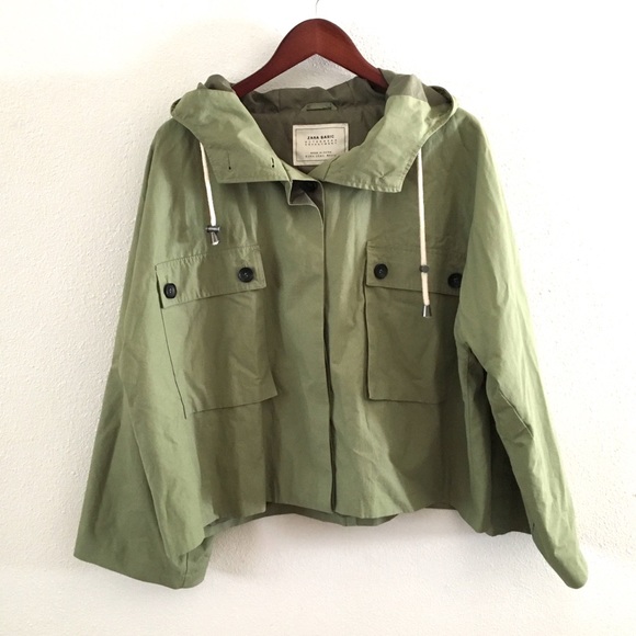 Zara Jackets & Blazers - Zara Basic Green Lightweight Swing Jacket